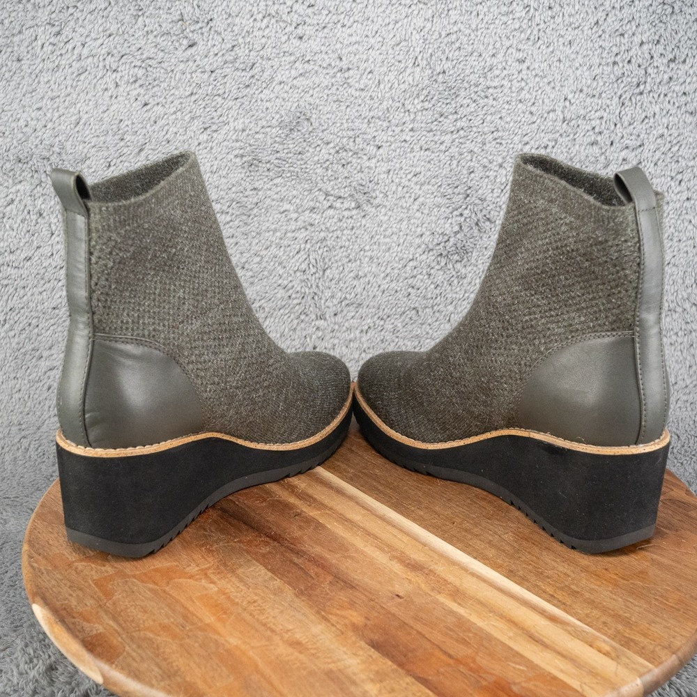 Sofft Women's Elaina Ankle Boots US Size 6.5 M Dark Gray Sweater Knit & Leather - Picture 5 of 8